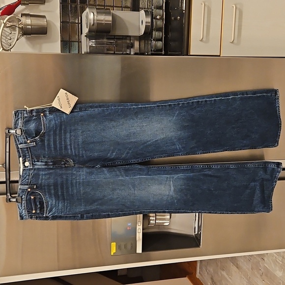 💕MOTHER SUPERIOR💕 The Bookie Heel Jeans ~ Did You Bring Me Anything? 33 NWT - Picture 10 of 16